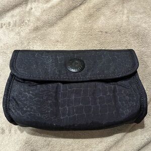 Kipling Black Textured hanging toiletry bag